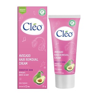Kem Tẩy Lông Cho Da Nhạy Cảm Cleo Avocado Hair Removal Cream Sensitive Skin (25g)