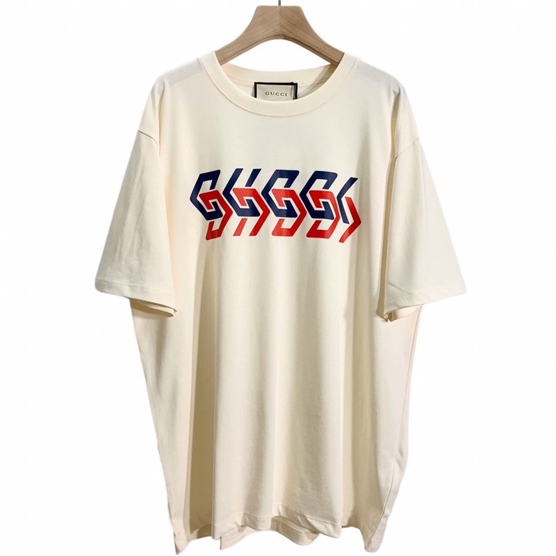 Thời Trang Áo Thun Tay Ngắn In Chữ Gucci Trẻ Trung