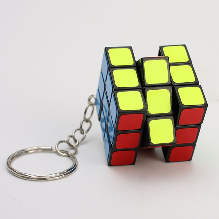 [Mã LIFE0503TOYS giảm 10% đơn 0Đ] Móc Khóa Rubik 3x3 Keychain 3cm (Xoay Cứng)
