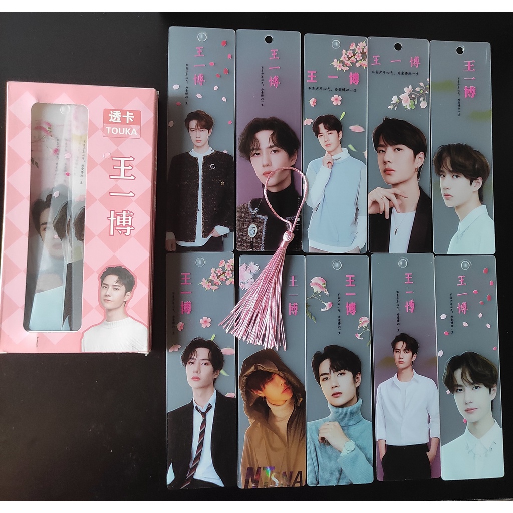 Hộp bookmark đánh dấu sách Vương Nhất Bác Wang Yi Bo
