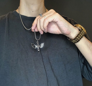 Dây chuyền mặt đôi cánh thiên thần xinh xắn