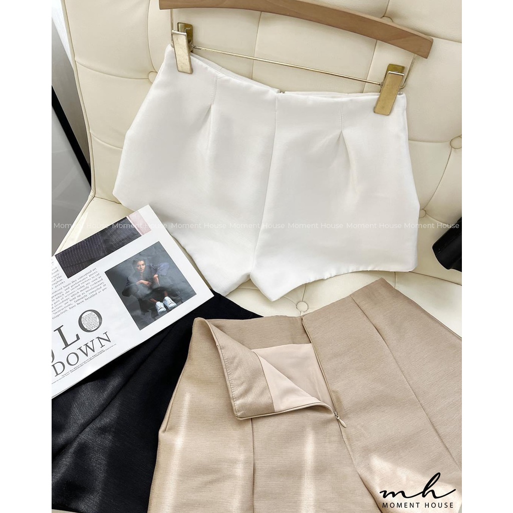 Quần đùi thiết kế, chất liệu đứng form may 2 lớp, hàng chuẩn y hình, kiểu dáng sang chảnh cực dễ phối đồ (Tapa Fine)