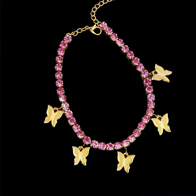 BUTTERFLY CREATIVE Lắc Chân Đính Đá Hình Bướm Xinh Xắn Dành Cho Nữ | BigBuy360 - bigbuy360.vn