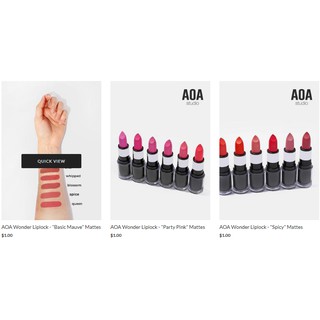 Son lì dạng thỏi aoa wonder liplock
