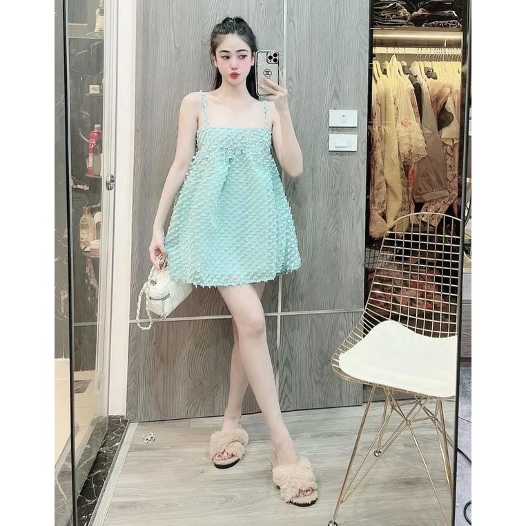 TT 56 - đầm nữ 2 dây - chất bông cực xinh xắn - BEST SELLER