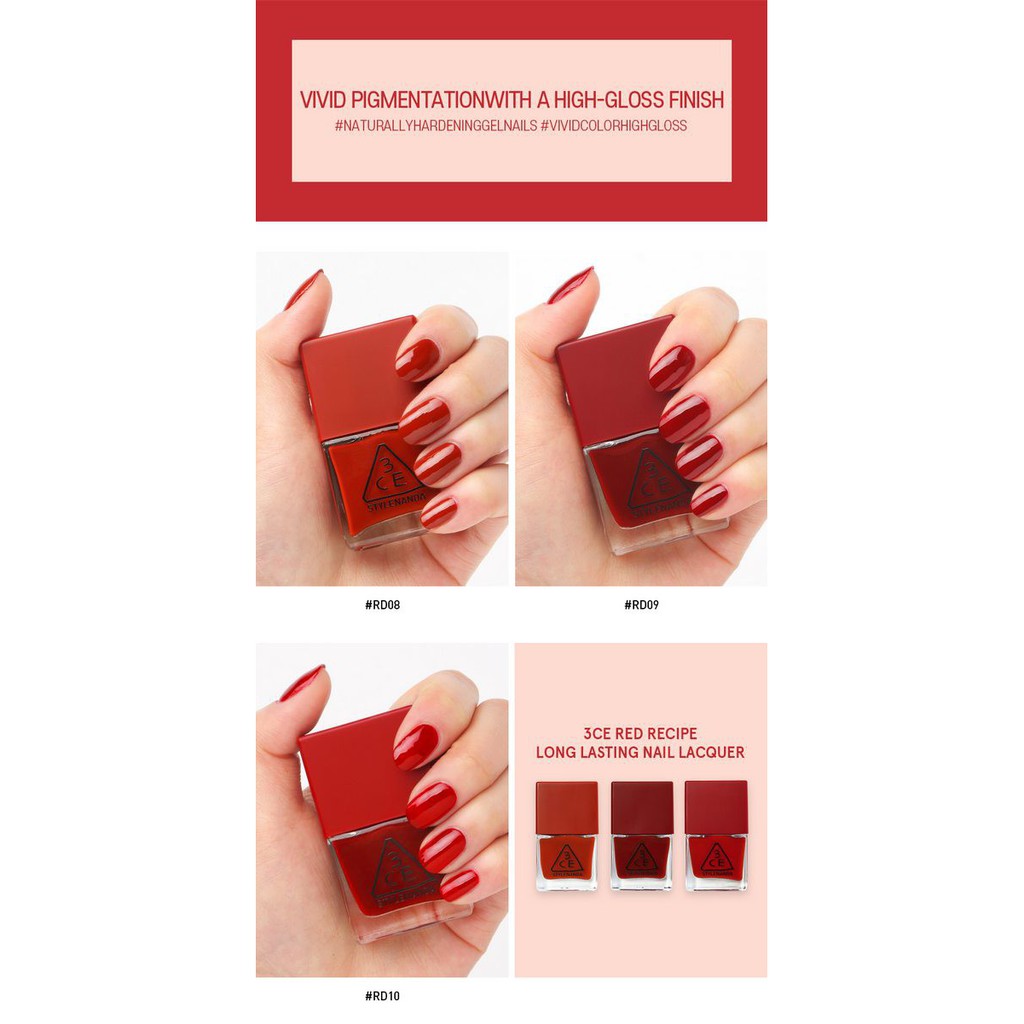 SƠN MÓNG TAY 3CE LONG LASTING NAIL LACQUER