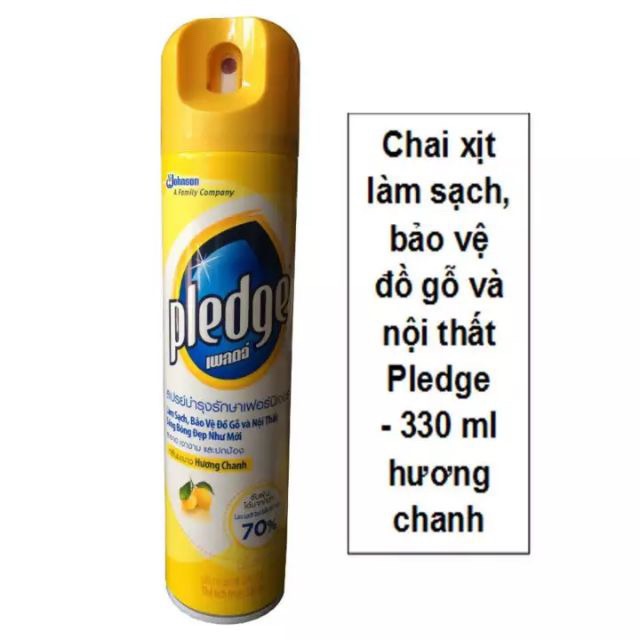 Chai xịt bóng và bảo vệ gỗ Pledge 330ml