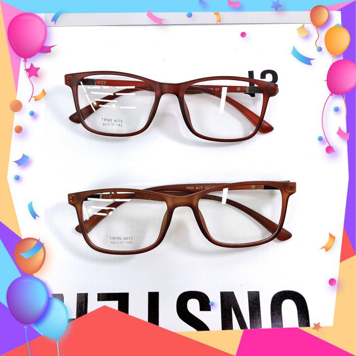 Kính Thời Trang Gọng Vuông Ưa Nhìn Gọng Siêu Dẻo Phù Hợp Cho Cả Nam Và Nữ Ms:8078