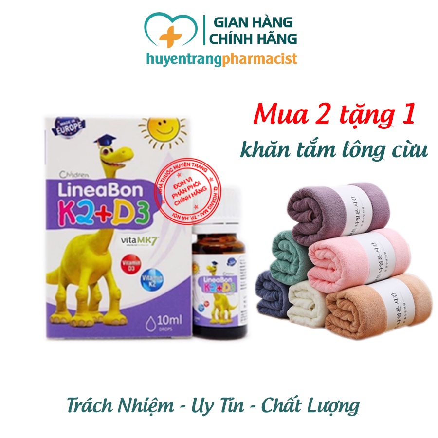 LineaBon k2 d3 bổ sung vitamin d3 k2 mk7 Tăng cường hấp thu Canxi - LineaBon d3 k2 Trẻ cao lớn hơn