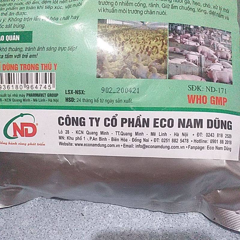 2 gói men rắc nền chuồng balasa 100g thú y, thú cưng chó mèo lợn gà vịt ngan, chim rắc trực tiếp vào phân, khử mùi hôi