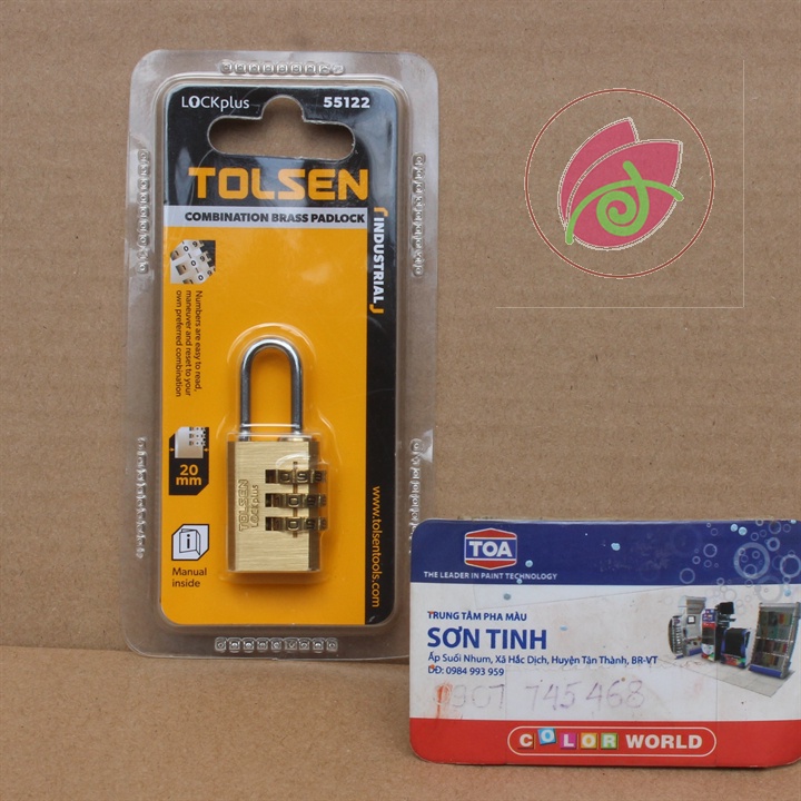 Ổ KHÓA ĐỒNG MẬT KHẨU 20mm 30mm TOLSEN 55122 55123