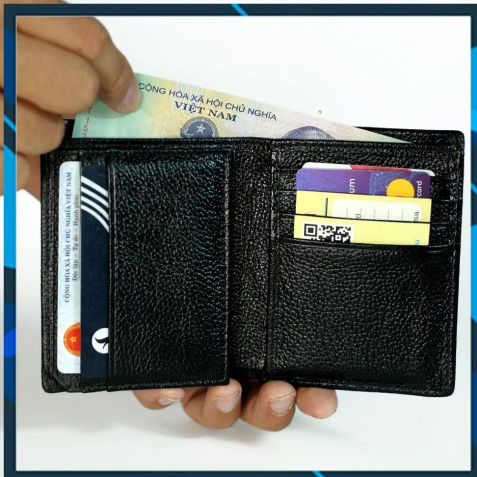 Bóp Nam Mini 💖𝑭𝑹𝑬𝑬𝑺𝑯𝑰𝑷💖 Ví Tiền - Hàng Cao Cấp - 2 Kiểu Dáng Đứng, Ngang - Da Thật, Full Box -  DIGA-VD40