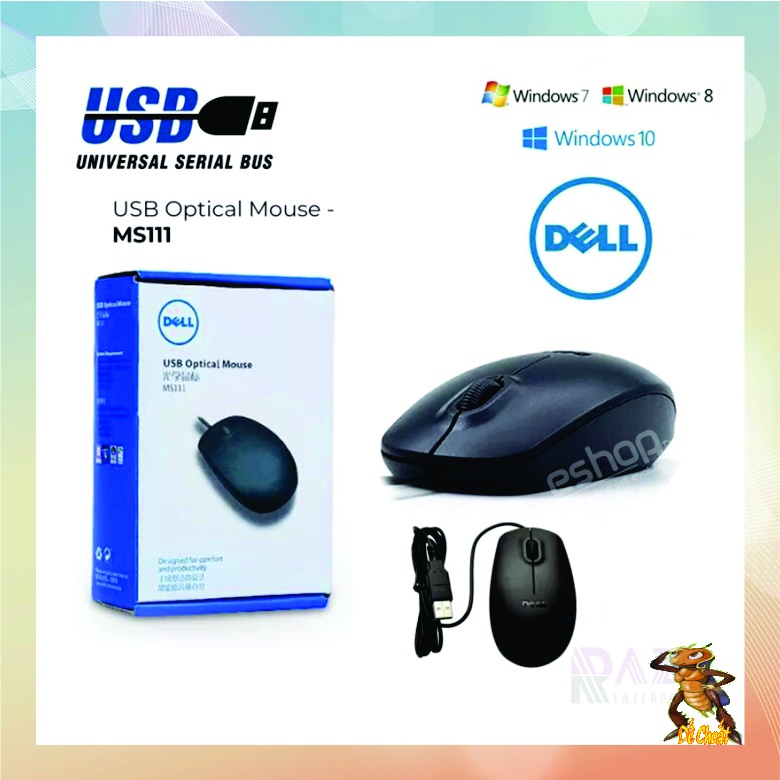 Chuột có dây usb, chuột quang 3d dell chất lượng cao giá rẻ cho máy tính để bàn và máy tính xách tay