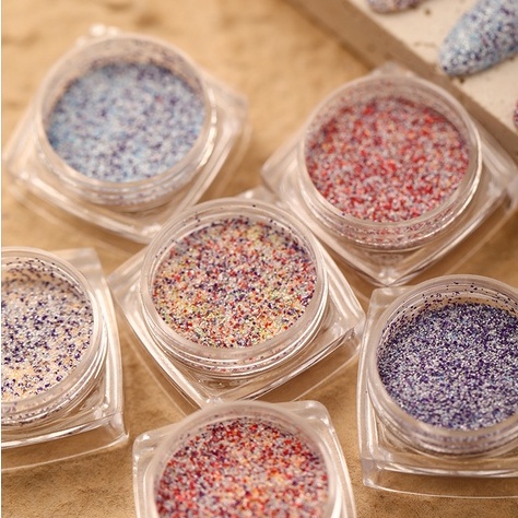 Set Nhũ Dạ Cát Rắc Móng 6 Màu Trang Trí Nail ANGELICA SND