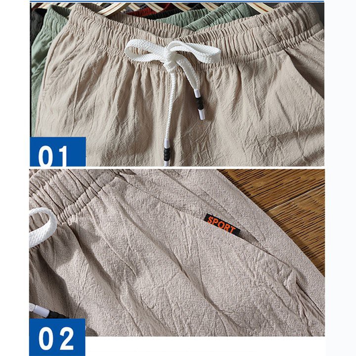 Quần Đùi Nam Vải Đũi, Quần short nam Big size Lớn Dành Cho Người Mập, Béo