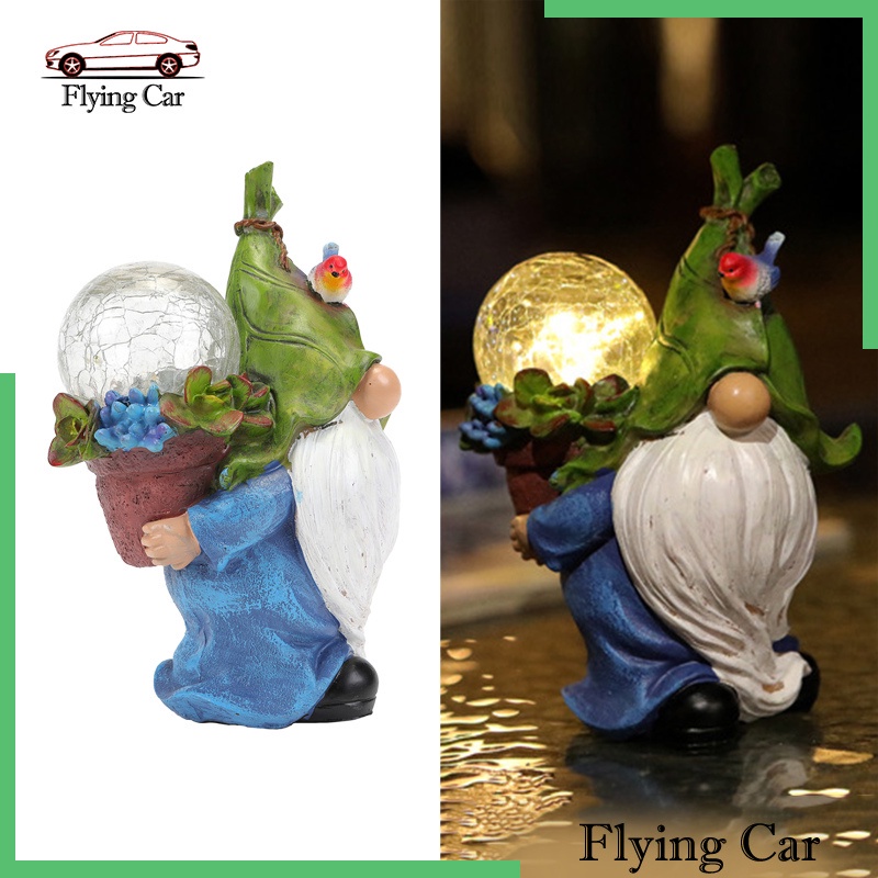 [Lzdjfmy2] Bức Tượng Nhựa Resin Năng Lượng Mặt Trời Nghệ Thuật Cho Sân Vườn Ngoài Trời