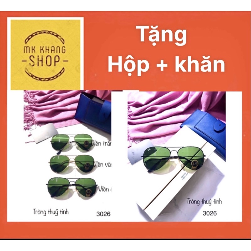 Kính mát rb tròng thủy tinh , cường lực , nam nữ đều hợp