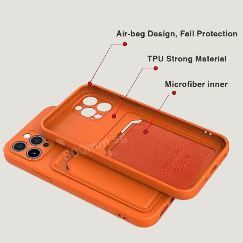Ốp Điện Thoại Silicon Có Ngăn Đựng Thẻ Và Nắp Bảo Vệ Camera Cho Redmi Note 11 Pro Plus 11S 4G 5G 11S 10C Xiaomi 11T Pro Mi 11 Pro Ultra Lite