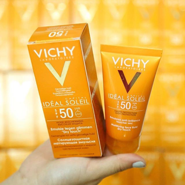 Vichy - Kem chống nắng SPF 50 UVA +UVB Vichy Ideal Soleil Mattifying Face Fluid Dry Touch 50ml