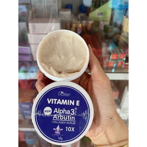 Tẩy Da Chết Mặt Vitamin E Alpha Arbutin