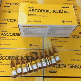 Vitamin C cấy tảo ( 1 vỉ 10 ống ) - hàng chuẩn 100% C Hàn