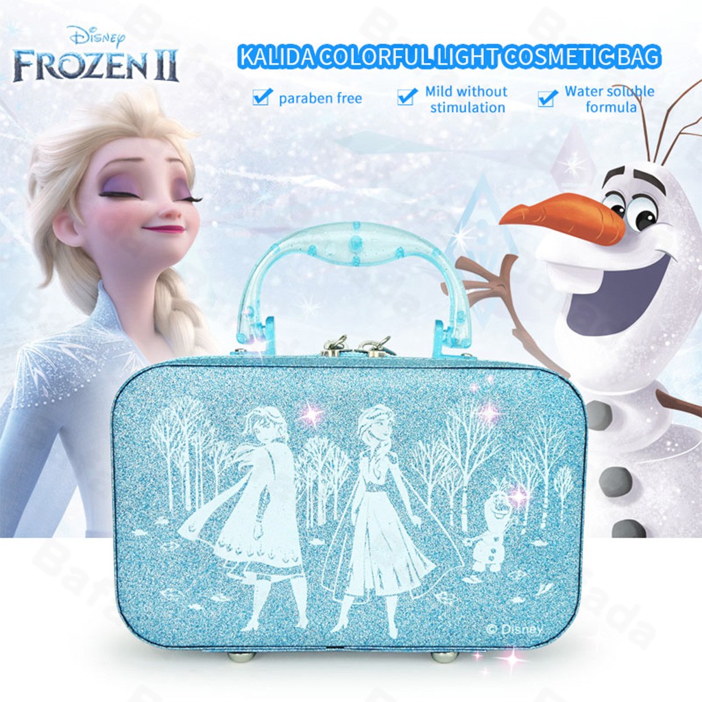 Disney Frozeen 2 Kids Cosmetic Bag,Safety Tested- Non Toxic,Make up Set for Kids Girl,Girls Toy Make Up Kits,Kids Make Up Set,lipstick for kids girl,Pretend Play Kids Beauty Salon,Makeup set for kids