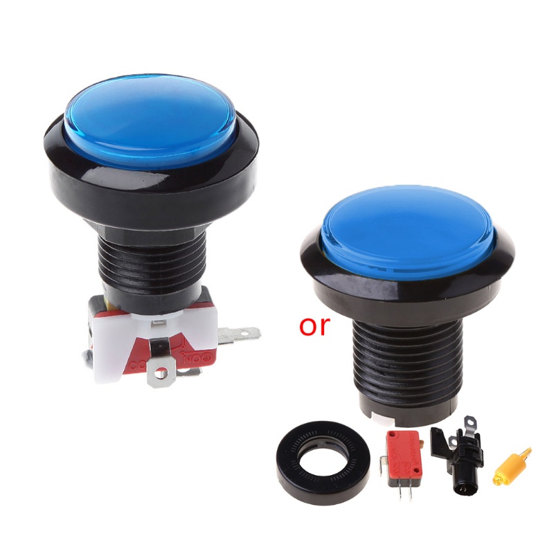 ✿ Nút Nhấn Có Đèn LED 45MM 12V Cho Máy Chơi Game Arcade