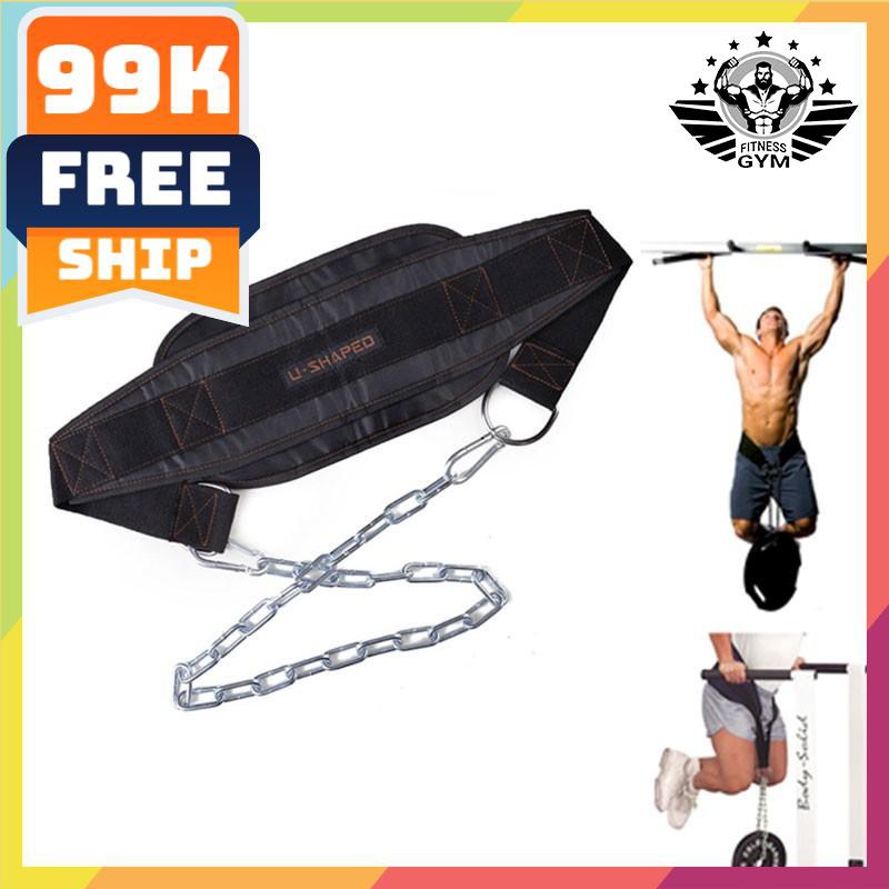 FREESHIP🎁 Dây đai treo eo tập nâng tạ Dip Belt ⚡giá rẻ⚡ Đai tập thể hình | hn & tphcm