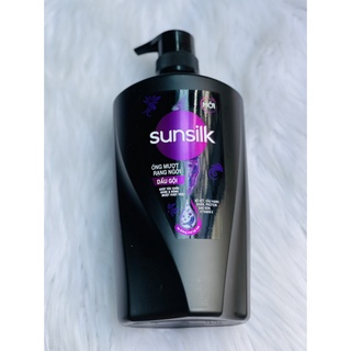 Dầu gội Sunsilk 874ml (chai lớn) - 02 màu (đen: bồ kết, vàng: protein tơ tằm)