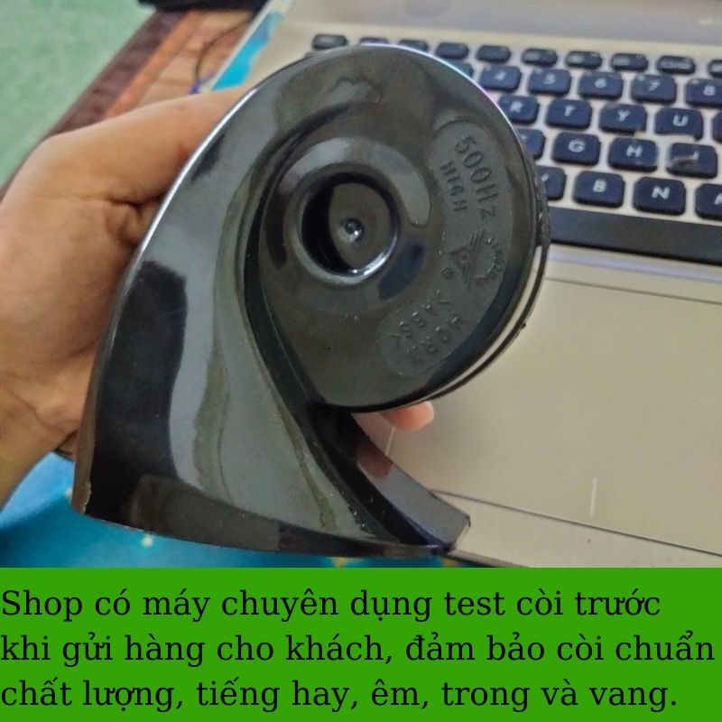 Bộ còi(kèn) sên ôtô, xe máy chính hãng chống nước Electric Horn tiếng rất êm,trong và vang