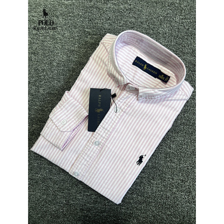 Áo Sơ Mi Tay Dài Thêu Logo Ralph Lauren Cổ Điển Chất Lượng Cao Thời Trang Thường Ngày Cho Nam 2022