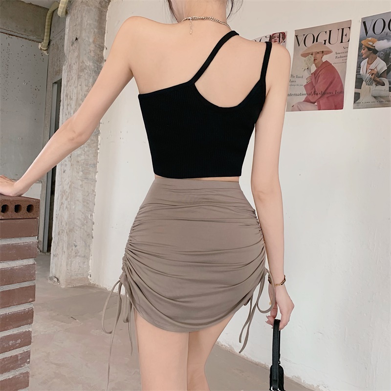 Chân Váy Rút Dây Ngắn Chân Váy Body Chất Liệu Thun Co Dãn Cao cấp Thời Trang Sugal CV NU 013V4