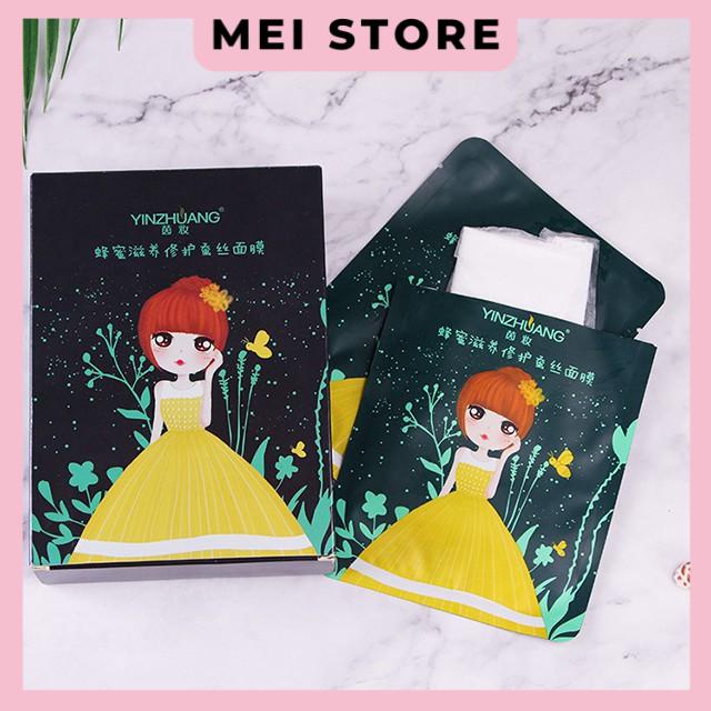 Mặt Nạ Cô Gái YINZHUANG Dưỡng Ẩm Ngọc Trai Đen Aloe Honey Moju Black Pearl Moisturizing Mask