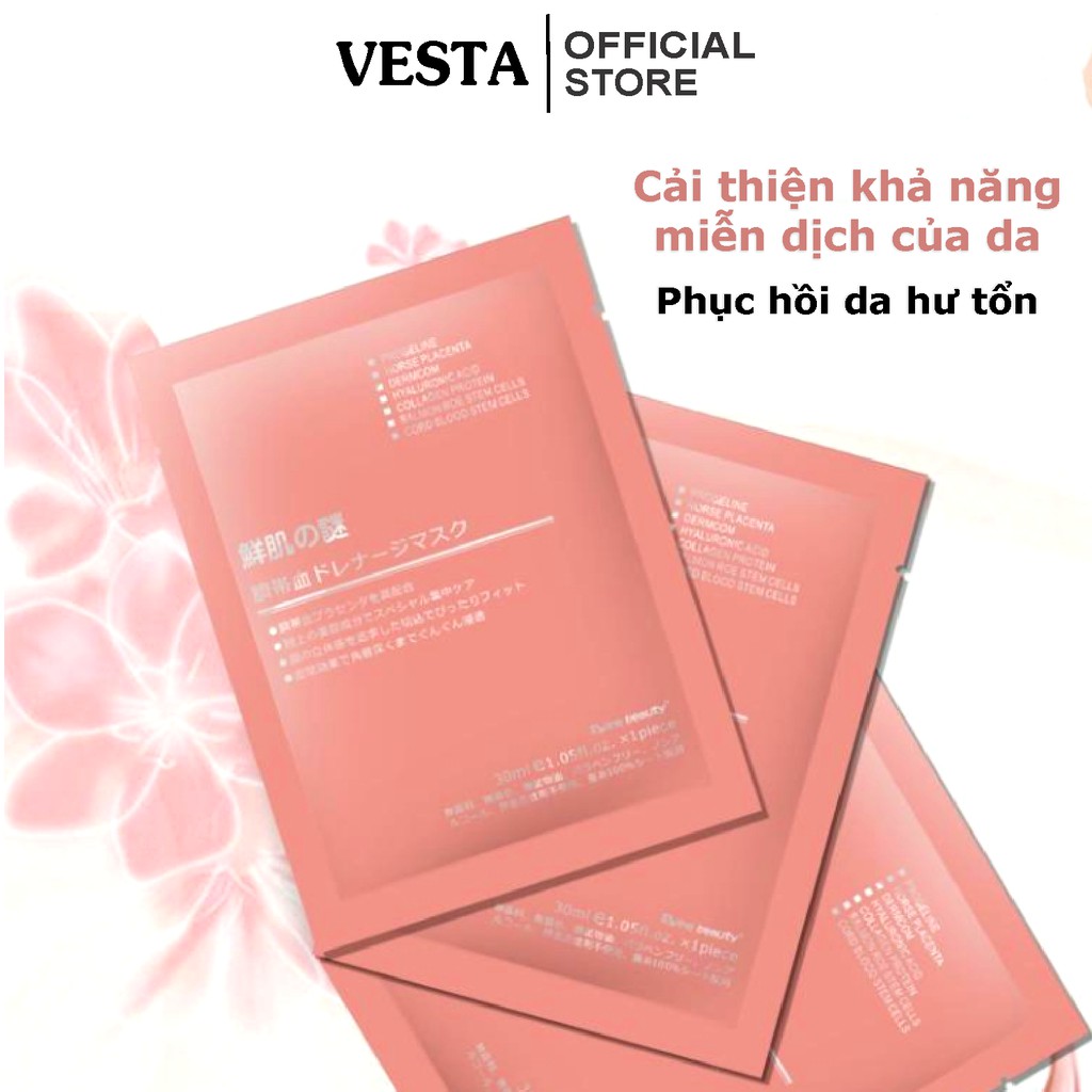 Mặt Nạ Nhau Thai Cừu 𝑭𝒓𝒆𝒆𝒔𝒉𝒊𝒑 Mặt Nạ Tế Bào Gốc - Mask Cuống Rốn Nhật Bản Rwine Beauty