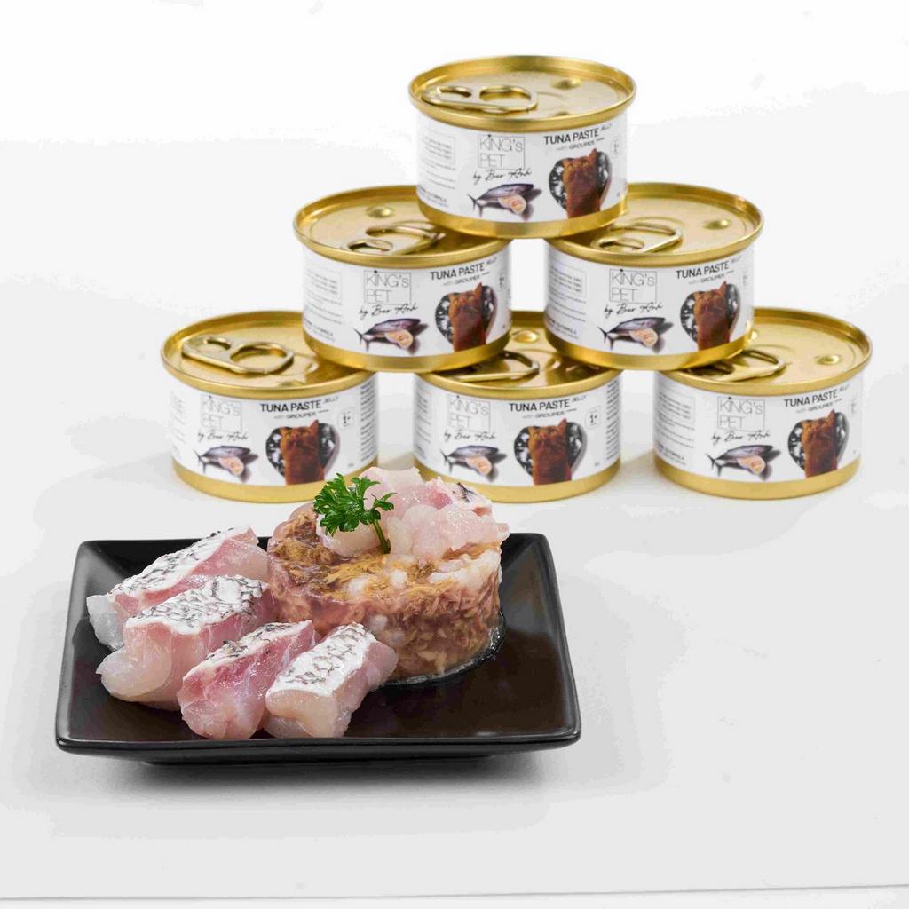 Pate lon cá ngừ Jelly Topping King's Pet By BAO ANH 80gr dành cho mèo yêu
