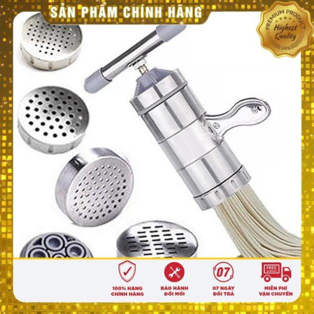 Free Ship - Xả Kho Máy Làm Bún, Mỳ Tươi Tại Nhà Bằng Inox, Tặng Kèm Bộ 5 Size Bún