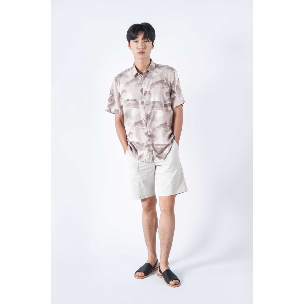 Áo Sơ Mi Tay Ngắn Nam Họa Tiết In Form Regular - Routine 10S21SHS013