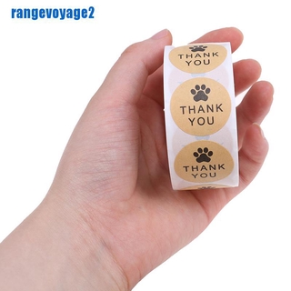 Cuộn 500 Miếng Dán In Chữ Thank You