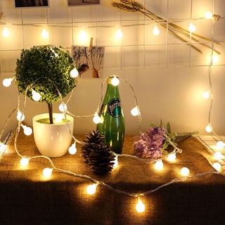 DÂY ĐÈN TRANG TRÍ NOEL , ĐÈN LED TRANG TRÍ NHÀ CỬA DỊP LỄ TẾT Đèn Led Trang Trí Bóng Tròn Nhỏ