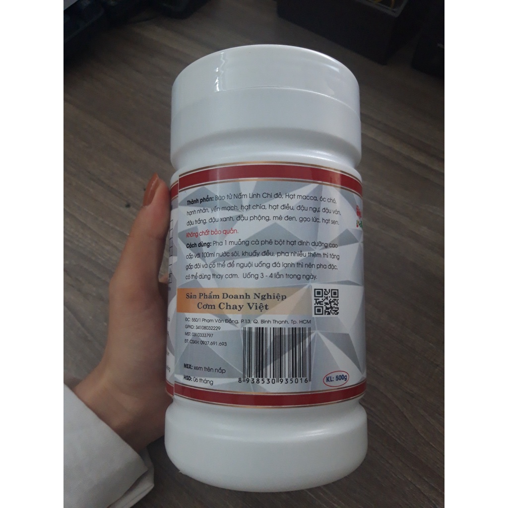 Sữa đậu 15 loại hạt Hỗ Trợ Giảm Cân (Có bào tử Nấm Linh Chi đỏ) 500g