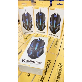 Chuột Gaming chính hãng Glowy, T-WOLF, Model: V1|LED RGB|USB - Bảo hành 1 năm