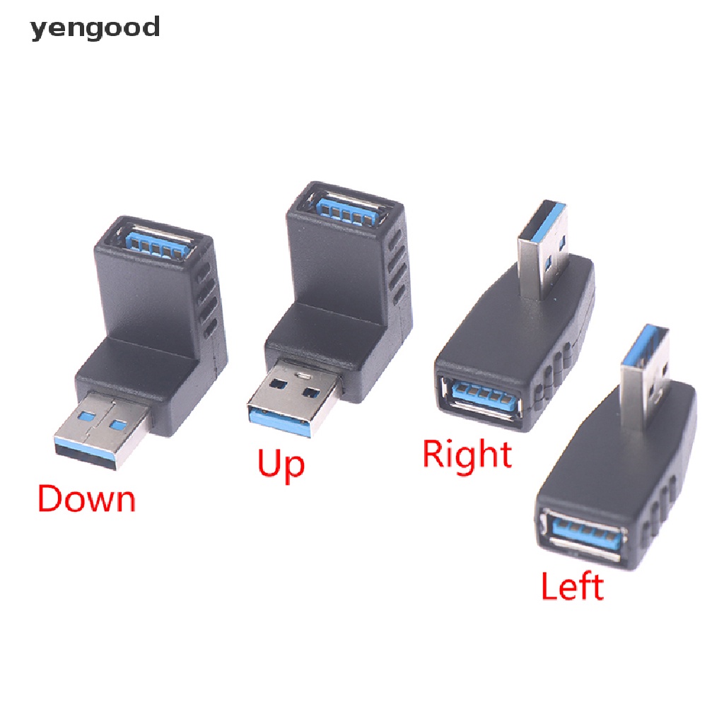 Đầu Chuyển Đổi USB 3.0 Type A M / F 90 Độ Chất Lượng Cao