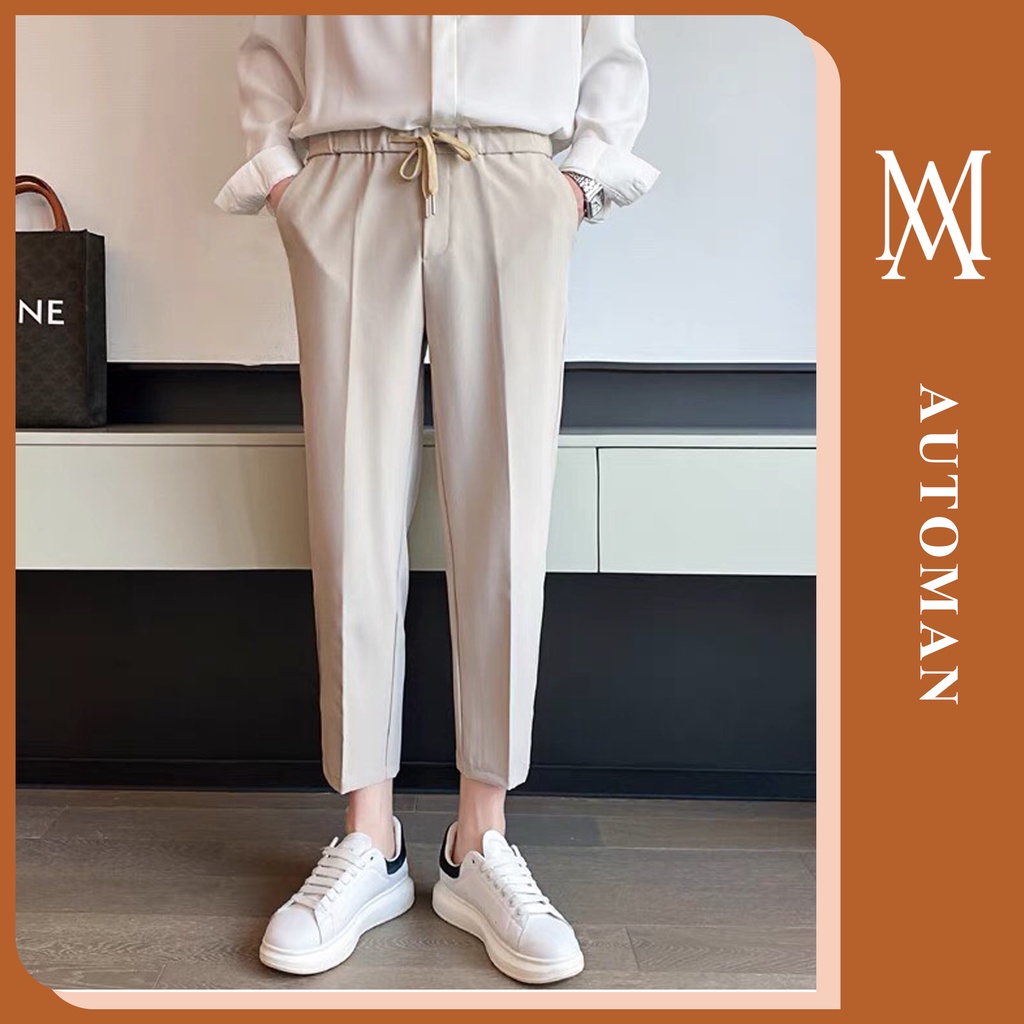 Quần tây âu ống nam đứng chất vải tuyết mưa co giãn thoáng mát AUTOMAN Q16