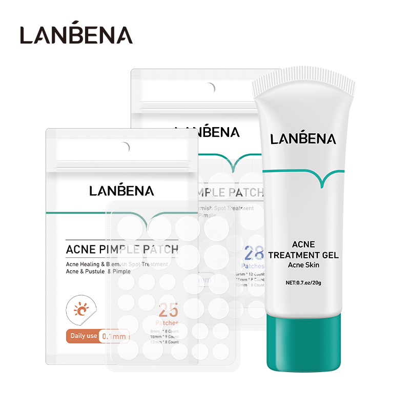 Set 3 Tuýp Gel Giảm Mụn LANBENA Chiết Xuất Ốc Biển Hiệu Quả