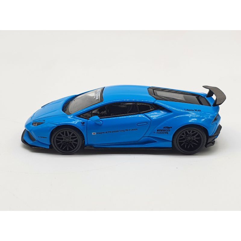 Xe Mô Hình LB* Works Lamborghini Huracán - Light Blue LHD 1:64 Mini GT (Xanh)