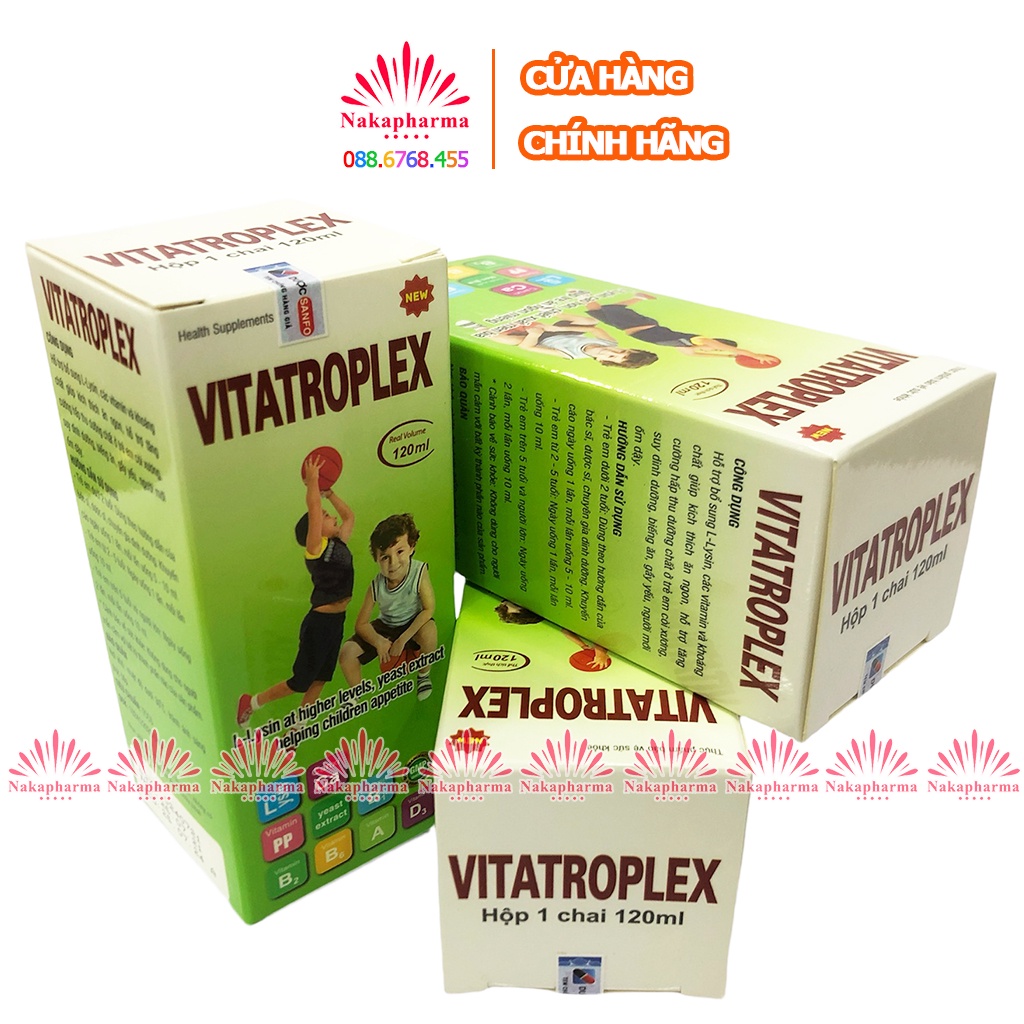 Siro Vitatroplex – Giúp bổ sung lysine và vitamin cho trẻ đang lớn, mọc răng, biếng ăn, hấp thu kém - Vita Troplex