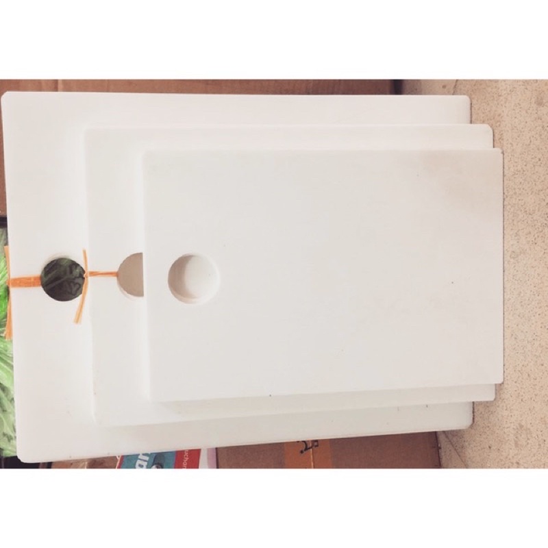 Palet nhựa hình chữ nhật- palet pha màu acrylic, sơn dầu, màu wat