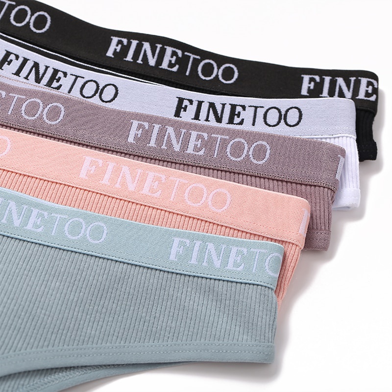Quần lót lọt khe CUTEBYTE chất vải cotton in chữ thời trang quyến rũ cho nữ M-XL