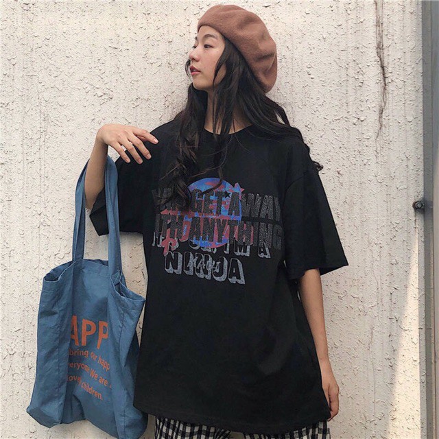 Áo thun tay lỡ Ninja