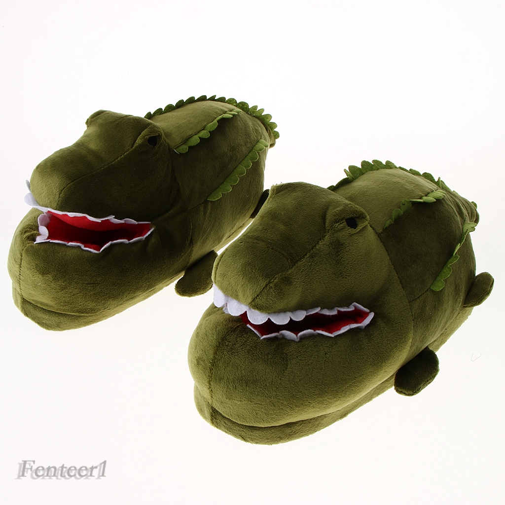 Dép Bông Đi Trong Nhà Hình Cá Sấu Dễ Thương Fenteer1